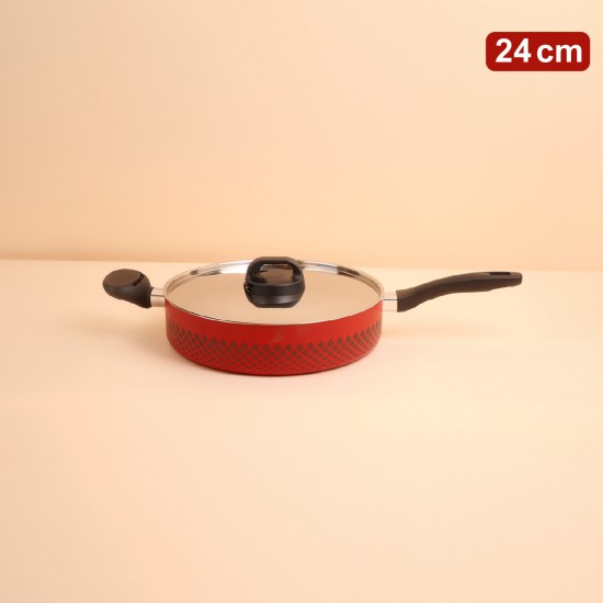 Teflon Pan with Stainless Steel Lid - 24 cm - 2S1A00255