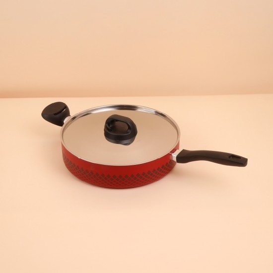 Teflon Pan with Stainless Steel Lid - 26 cm - 2S1A00256 Teflon Pan with Stainless Steel Lid - 26 cm - 2S1A00256