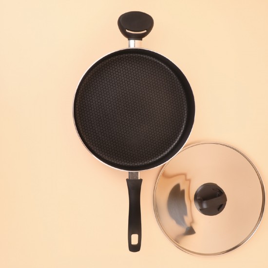 Teflon Pan with Stainless Steel Lid - 26 cm - 2S1A00256 Teflon Pan with Stainless Steel Lid - 26 cm - 2S1A00256