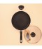 Teflon Pan with Stainless Steel Lid - 26 cm - 2S1A00256 Teflon Pan with Stainless Steel Lid - 26 cm - 2S1A00256
