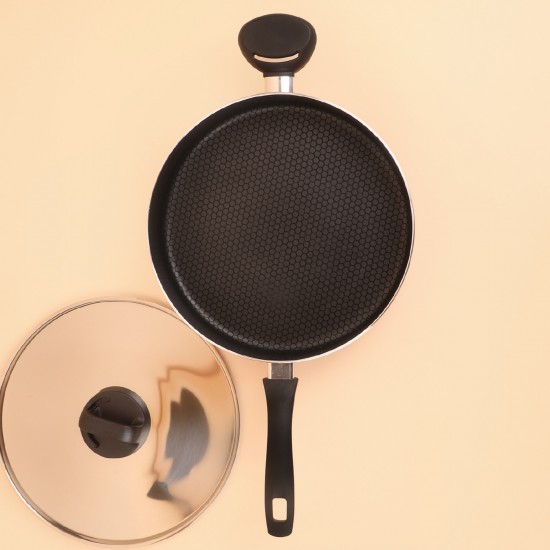 Teflon Pan with Stainless Steel Lid - 28 cm - 2S1A00258