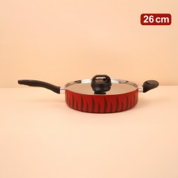 طاوة تيفلون بغطاء استانليس استيل- 26 سم - 2S1A400226 