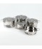 Modern stainless steel cookware set - 9 pieces