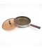 Stainless steel frying pan with glass lid - 28 cm