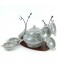Luxury ceramic soup set with wooden stand - 2S1MM100322