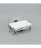 Premium rectangular ceramic serving warmer with glass lid - 11.5 inches