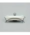 Premium Rectangular Ceramic Serving Warmer with Glass Lid - 13 Inch