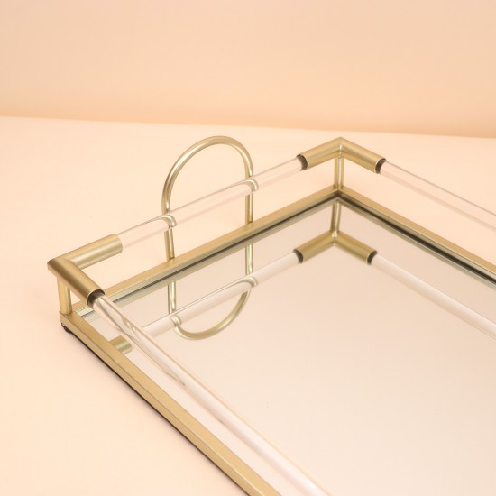 Mirrored glass serving tray - 57*35*11.5cm - 2A1C100089 Mirrored glass serving tray - 57*35*11.5cm - 2A1C100089