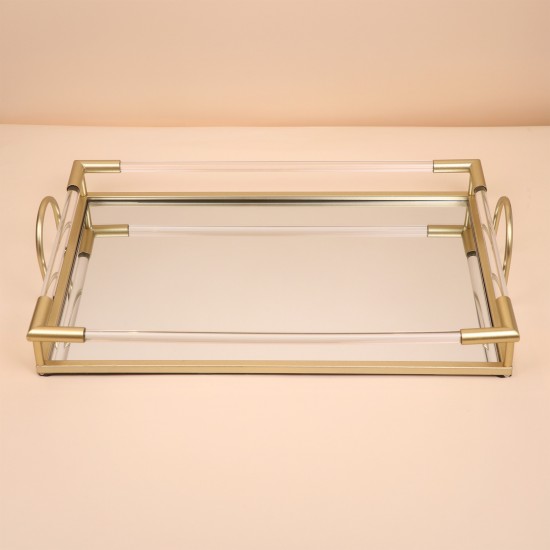 Mirrored glass serving tray - 57*35*11.5cm - 2A1C100089 Mirrored glass serving tray - 57*35*11.5cm - 2A1C100089