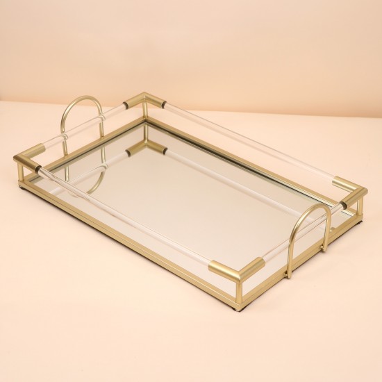 Mirrored glass serving tray - 57*35*11.5cm - 2A1C100089 Mirrored glass serving tray - 57*35*11.5cm - 2A1C100089