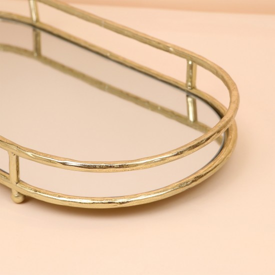 Mirrored glass serving tray - 50*25*6.5cm - 2M1C100254