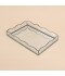 Mirrored glass serving tray - 36×25×5 cm - 2M1C400312