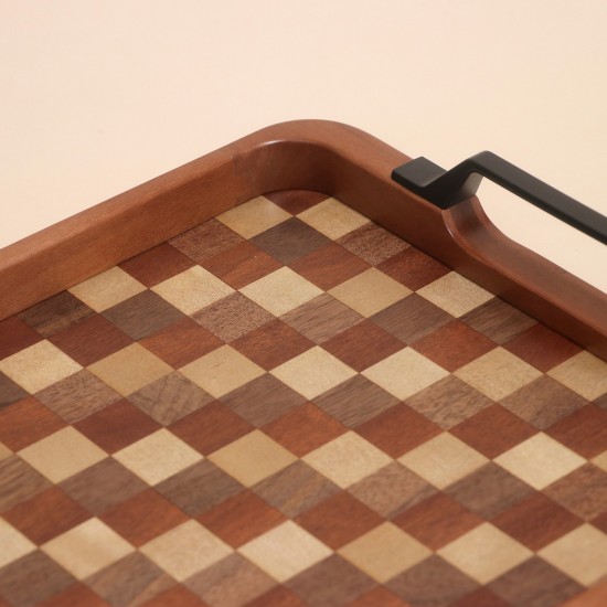 Luxury Wooden Serving Tray Set - 2M1CC300249