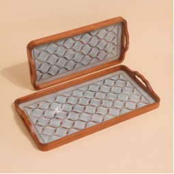 Luxury Wooden Serving Tray Set - 2M1CC300251