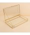 Uniquely designed glass storage box - Gold - 35×20×5 cm - 2M2F300047