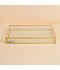 Uniquely designed glass storage box - Gold - 35×20×5 cm - 2M2F300047