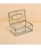 Elegant glass tissue box - Silver - 21 x 13 x 5 cm - 2M3D2400373 Elegant glass tissue box - Silver - 21 x 13 x 5 cm - 2M3D2400373