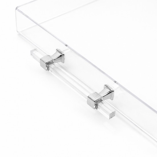 Clear rectangular acrylic serving tray - 2S1C300328