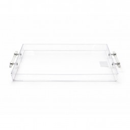 Clear rectangular acrylic serving tray - 2S1C300328