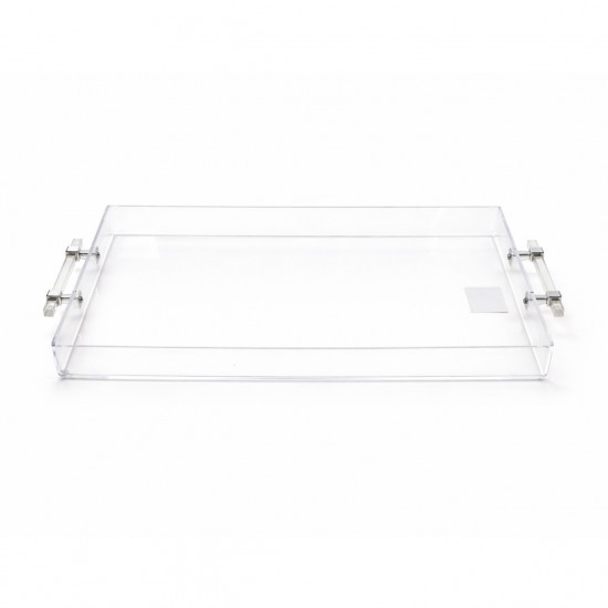 Clear rectangular acrylic serving tray - 2S1C300328
