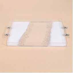 تبسي تقديم أكريليك مستطيل بتصميم أنيق- 2S1C300336