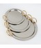 طقم تباسي استيل بتصميم عصري - دائري - 3 قطع - 2S1CC100314 طقم تباسي استيل بتصميم عصري - دائري - 3 قطع - 2S1CC100314