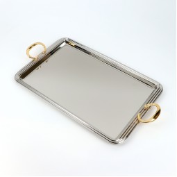 Modern design stainless steel tray - 49 x 31 - 2S1CC100318