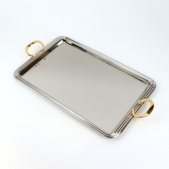 Modern design stainless steel tray - 49 x 31 - 2S1CC100318