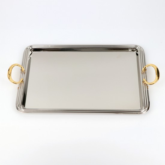 Modern design stainless steel tray - 49 x 31 - 2S1CC100318