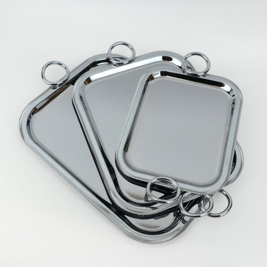 Modern design stainless steel serving set - 3 pieces - 2S1CC100322