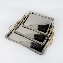 طقم تباسي استيل بتصميم عصري - 3قطع - 2S1CC100323 طقم تباسي استيل بتصميم عصري - 3قطع - 2S1CC100323