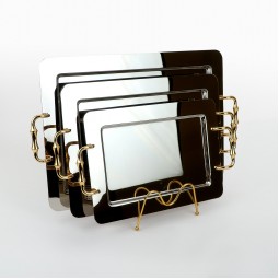 طقم تباسي استيل بتصميم عصري- قطع - 2S1CC100325