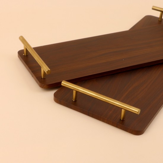 Wooden tray set - 2 pieces - 2S1CC300355 Wooden tray set - 2 pieces - 2S1CC300355