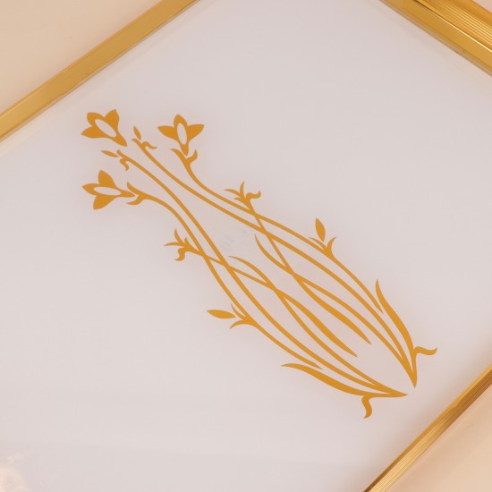 Elegant white serving tray - 53.5×38.5×3.8cm - 2S1M100410