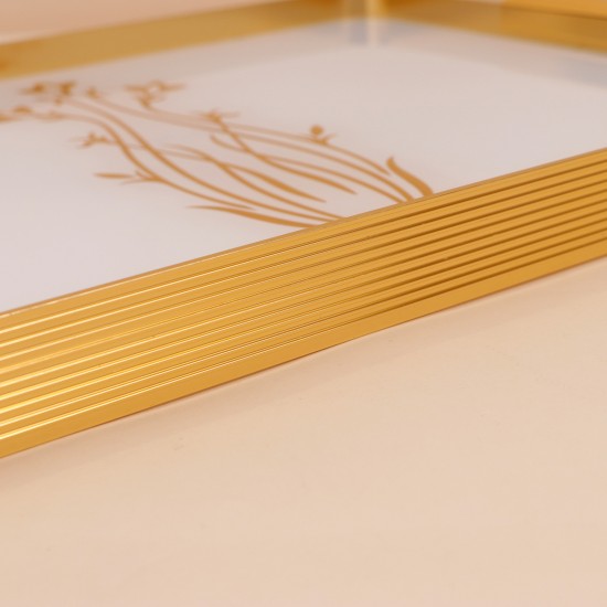 Elegant white serving tray - 53.5×38.5×3.8cm - 2S1M100410