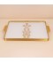 Elegant white serving tray - 53.5×38.5×3.8cm - 2S1M100410