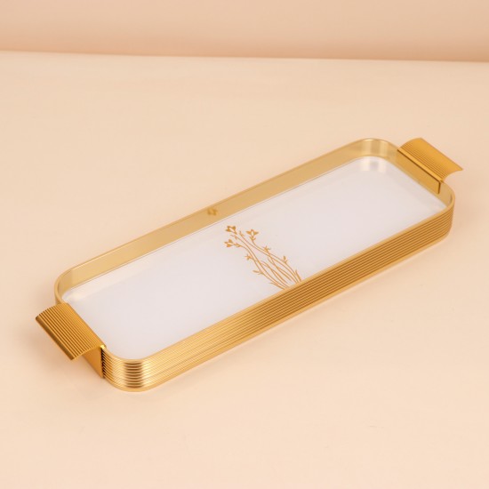 Elegant white serving tray - 42×13×3.8cm - 2S1M100412