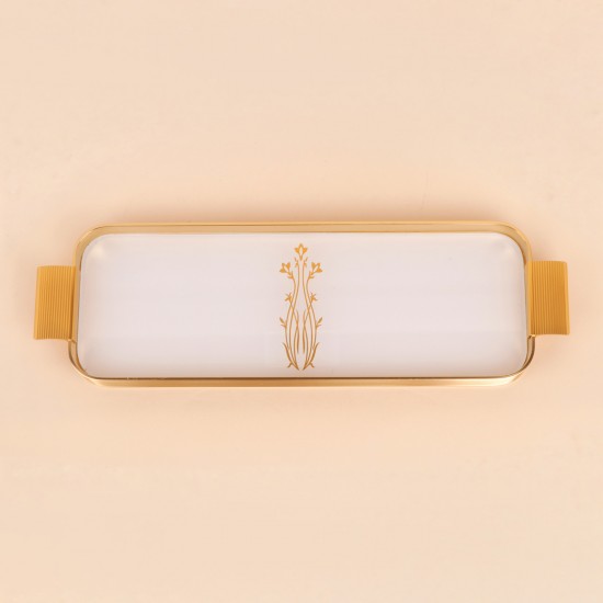 Elegant white serving tray - 42×13×3.8cm - 2S1M100412