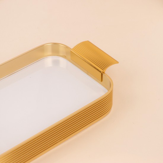 Elegant white serving tray - 42×13×3.8cm - 2S1M100412