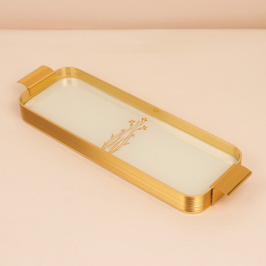 Beige luxury serving tray - 42×13×3.8cm - 2S1M100415