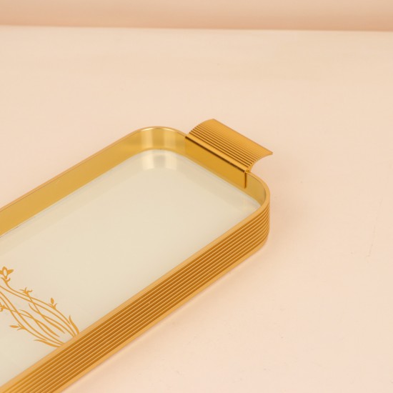 Beige luxury serving tray - 42×13×3.8cm - 2S1M100415