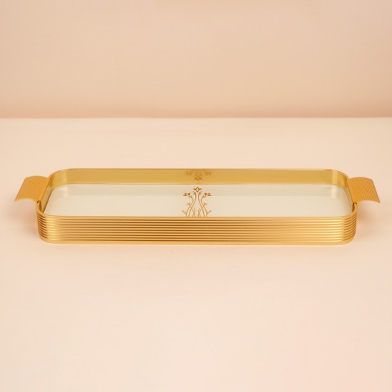 Beige luxury serving tray - 42×13×3.8cm - 2S1M100415