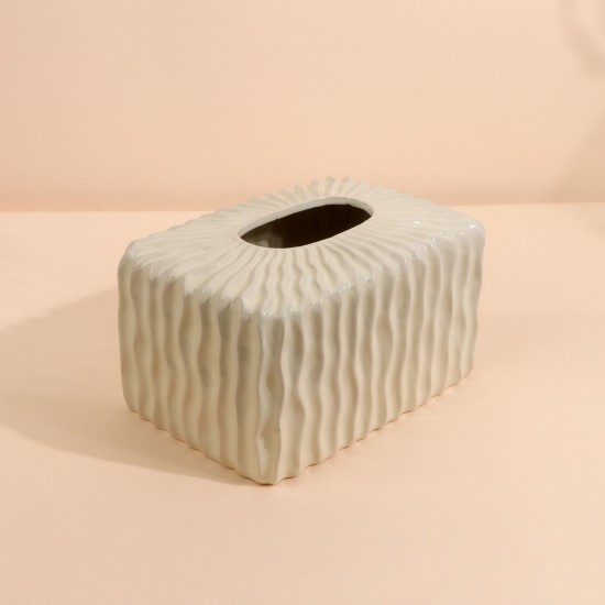 Ceramic tissue box, luxury design, 20 x 13.5 x 10.5 cm Ceramic tissue box, luxury design, 20 x 13.5 x 10.5 cm