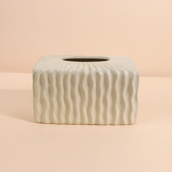 Ceramic tissue box, luxury design, 20 x 13.5 x 10.5 cm Ceramic tissue box, luxury design, 20 x 13.5 x 10.5 cm