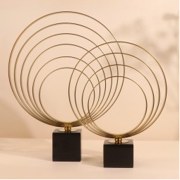 طقم تحفة فنية بقاعدة اسود أنيقة - 2 قطع - 2M3D1900158