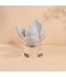 A masterpiece in the shape of a white lotus flower, 8 x 8 x 19 cm A masterpiece in the shape of a white lotus flower, 8 x 8 x 19 cm