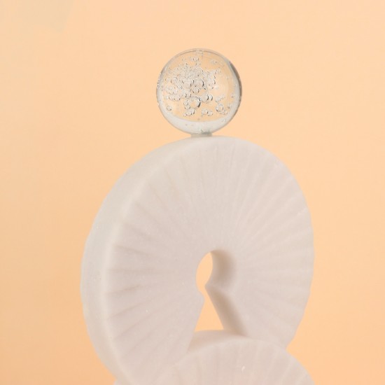 Modern resin masterpiece with a luxurious design, 24×45×10cm