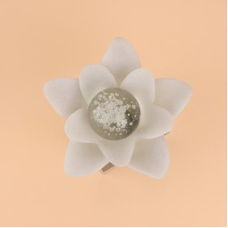 A modern rose-shaped art piece with a contemporary design – 14×15×12 cm - 2M3D1900292