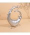 A work of art with a silver glass base - 23 x 10 x 27 cm