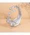 A work of art with a silver glass base - 23 x 10 x 27 cm